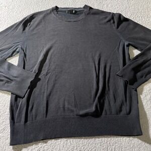 Banana Republic Long Sleeve Pullover Sweater Black Men Medium Mens‎ Luxury Blend